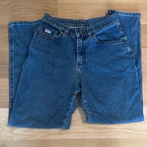 Vintage Lee Women's Straight Leg Blue Jeans